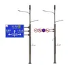Poste integrado para tráfico vial, señalización de semáforos, poste de monitoreo, componentes de poste para ciudad inteligente, poste integrado para ingeniería municipal