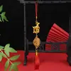 Decoraciones de Año Nuevo Transfronterizas, Adornos Pequeños Dorados de Plástico del Año del Cordero del Zodiaco Chino, Planta Lingote Bonsái Suministros Festivos
