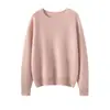 Suéter de Cashmere Feminino 100% Cashmere Puro Novo Gola Redonda Casual Mais Fácil de Combinar Pulôver Tricotado Suéter Quente