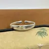 Pulseira de Girassol Colorida Separada Método Antigo Prata Pura 9999 para Mulheres, Pulseira Aberta Versátil de Alto Padrão Estilo Chinês Novo Prata Pura