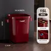 Cubo de basura de cocina de gran capacidad sin tapa, del fabricante original, con ruedas, móvil, para la limpieza y saneamiento de residuos de cocina