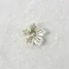 Pétalos de Flor Acrílicos con Agujero Central, Flor de Cinco Pétalos, Brillantes Color Ab Chapado, Horquilla, Pendiente, Colgante y Joyería Hechos a Mano Vintage para DIY