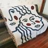 Manta Personalizada Estilo Americano para Acampar en Tienda, Manta para RV, Exterior, Picnic, Tejido de Hilo, Estilo Camping, Mantel, Tapete para Césped