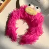 Diadema Divertida de Monstruo con Pelo Largo para Mujer Dibujos Animados Diadema Creativa Accesorios para el Cabello de Felpa Otoño e Invierno Mascarilla para Lavado de Cara Pasador para el Cabello