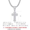 Marca Europea y Americana de Moda Collar Cruzado de Moissanita para Hombre Moderno Fresco Hiphop Hip-Hop Collar Personalizado Colgante de Disco con