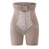 Pantalones Abdominales Moldeadores de Cuerpo de Cintura Alta con Cierre Comprimido Entrepierna de Seda de Morera Transpirables Amigables con la Piel Ángulo Plano Ajustado Pantalones para Vientre