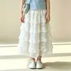 Conjunto de Dos Piezas de Falda de Moda de Longitud Media para Niñas Mayores, Nuevo Estilo de Verano, Solapa de Color Contrastante, Conjunto de Dos Piezas de Manga Corta Estilo Universitario