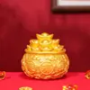 Adorno de Cornucopia de la Fortuna Qiqi, Artesanía de Resina para Atraer Riqueza y Prosperidad, Adorno que Atrae Riqueza y Prosperidad de Todas las Direcciones, Decoración de Entrada