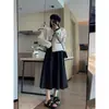 Cárdigan corto moderno y elegante con bolsillos de parche para mujer, primavera y otoño, estilo de alta gama, top fino para mujeres petite