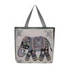Bolsa de Hombro Thai Transfronteriza con Elefante Bordado Moda para Mujer Nueva Bolsa de Lona Portátil de Gran Capacidad para Mujer