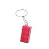 Pingente de Blocos de Construção 2*4 Pendente para Bolsa Chaveiro de Blocos de Construção Versátil Presente Chaveiro Acessórios DIY Venda Quente Transfronteiriça