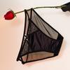 Calcinha feminina estilo francês, alça fina, vazada, sexy, de malha, cetim, confortável, estilo puro, calcinhas sem costura para meninas