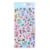 Pegatinas de animales lindos tipo caramelo de cristal, 3D en relieve, hechas a mano, educativas, para niños, adecuadas para álbumes de recortes y fundas de teléfono