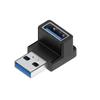 Adaptador OTG USB 3.1 macho tipo llave de 90 grados hacia arriba y hacia abajo Dirección de conversión USB Transmisión de alta velocidad 10 Gbps