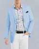 Blazer de Xadrez Masculino de Linha Única com Dois Botões Personalizado para Exportação Transfronteiriça, Blazer Casual Slim Masculino