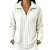 2026 Colección de otoño e invierno para mujer transfronteriza europea y americana de Amazon: sudadera de punto acanalado, felpa, cálida, con cremallera, de manga larga