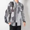 Camisa de diseño nicho para hombre de otoño para hombres jóvenes, chaqueta camisa casual versátil retro americana