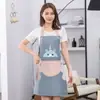 Alto valor de color Moda Red social cocina para cocinar impermeable aceite mano delantal al por mayor Directo de fábrica se puede emitir en nombre de la impresión