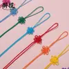 Pequeño Nudo de Hilo de Jade Nudo Chino Colgante con Borla Adorno Lanyard para Unidad USB Empaque Caja de Regalo Bolsa de Té DIY Venta Directa del Fabricante