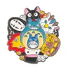 Diseño de Insignia Metálica Esmaltada de Dibujos Animados Estilo Japonés Insignia de Aleación para Bolsas Ropa Personalizada