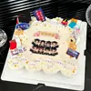 Decoraciones para Cupcakes de Temporada de Graduación, Adornos Acrílicos de Foto de Graduación Feliz, Inserts de Nombre en Blanco para Escribir a Mano