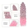 Peruca Jamaican Curl Transfronteiriça Extensões de Cabelo Crochet Cachos de Ar Cabelo de Seda Russa de Alta Temperatura