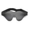 Fabricantes de productos para adultos de Yiwu, venta al por mayor, cuero negro, doble clavo, banda elástica, máscara para ojos, accesorios para juegos de rol