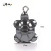 Pedra Biliar Preta Pingente Assimétrico Multiestilo Acessórios para Joias DIY Colar Pulseira Semi-Acabados Estilo Rocha Estiloso