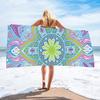 Toalla de Playa de Microfibra Doble Cara de Terciopelo Transfronteriza con Impresión Digital de Logo Personalizado, Toalla de Baño Rectangular Grande, Gruesa y Suave