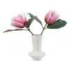 Flores de Magnolia Simuladas con Tacto Realista y Efecto Hidratante, Flores Artificiales para Decoración de Mesa de Sala de Estar, Ramos Decorativos, Arreglos Florales de Mano y Accesorios Florales