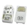Ac-01 Producto Certificado Clase II CCC Socket Tres en Uno Tipo Tarjeta 2 Pines Todo Cobre Fusible Único con Luz Sin Cable a Tierra