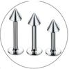 Brincos de Titânio F136 Espinhos de Diabo para Orelha Studs de Osso da Orelha Studs Espirais Externos Studs para Lábio com Fundo Plano Studs para Covinha Joias para Piercing Atacado
