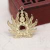 Yiwu Cobre Chapado en Oro Color que se Conserva DIY Filigrana de Llama Colgante Hueco Accesorio para el Cabello Pieza de Flor Accesorio Hecho a Mano B1846