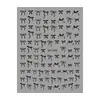 Redanco3D Planos Ins Populares Pegatinas para Uñas de Dibujos Animados Lindos Pegatinas para Uñas de Lazo Doradas y Plateadas Dh-1069