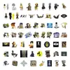 60 Adesivos de Grafite Cartoon Little Nightmares para Decoração Transfronteiriça de Garrafas de Água, Bagagem de Carro e Cadernos, Atacado