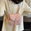 Bolso Pequeño de Cadena Lingge Estilo Coreano para Mujer 2024 Nuevo Estilo Occidental Nicho Mochila de Viaje Moda Mochila Pequeña de Viaje