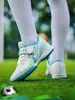 Nuevos zapatos de fútbol con tacos para entrenamiento, adecuados para niñas y niños, zapatos de entrenamiento para competición deportiva con tacos TF, específicamente para niñas y niños