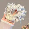 Goma para el Pelo de Flor de Encaje Estilo Coreano para Mujer Goma para el Pelo de Alta Gama Banda Elástica para Cola de Caballo Baja Flor de Pelo Accesorios para el Cabello
