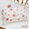Funda de Almohada Infantil Crepé Extraíble Guardería Funda de Almohada para Bebé Transpirable No Asfixiante Funda de Almohada para Bebé