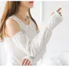 Mangas de Hielo de Seda para Hombres y Mujeres de Verano Mangas de Hielo Mangas Protectoras Solares Anti-UV Hielo Fresco Delgadas Protector de Mano Izquierdo Mangas Izquierdas