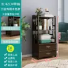 Simples estilo chinês armário lateral para chá rack de armazenamento de chão montagem multicamadas gaveta armário de água para chá armazenamento de conjunto de chá pequena mesa de chá armário lateral