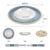 Série Mar Estelar Louça de Melamina Panela Quente Churrasco Restaurante Buffet Tigelas e Pratos Criativos de Imitação de Porcelana Prato para Molho Conjunto de Louças