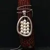 Nuevo Collar de Perlas de Ábaco, Retro, Sencillo, Moderno, Colgante Elegante, Diseño de Nicho, Cadena para Suéter Exquisita y Elegante