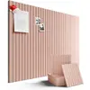 Tablero de fieltro absorbente de sonido de fibra de poliéster con rayas verticales transfronterizo, fondo de pared para pared de fotos, adhesivo de pared, decoración de pared escolar, tablero insonorizado