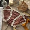 Ropa Interior Sexy de Encaje para Mujer, Cintura Baja, Ropa Interior de Malla Fina, Caliente y Tentadora, Sin Costuras, Calzones Cómodos y Transpirables para Mujer