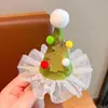 Grampo de cabelo Chapéu de Natal Vermelho infantil Menina menina pequena Grampo de cabelo de Natal Acessórios de cabelo Adorno de cabeça Princesa bebê menina