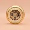 Spinner Hexagonal de Latón Puro, Adornos para Descomprimir, Arroz y Tesoro, Diez Rimas, Spinner, Spinner, Hombres y Mujeres, Tendencia Nacional Venta Caliente