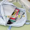 Mochila estilo japonés con bordados de lunares y estrellas, diseño nuevo, moderna y linda, perfecta para estudiantes de secundaria, una opción única y a la moda