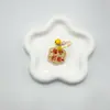 Llavero Inspirador con Texto de Flor Marea Nacional Estudiante Creativo Regalo de Acompañamiento Bolsa de Regalo Pequeña Colgante de Bendición Regalo Pequeño