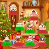 Decoração de Natal Transfronteiriça Cartão Velho Homem Boneco de Neve Bola de Favo de Mel Festa de Aniversário Base de Favo de Mel Decoração de Mesa Fábrica